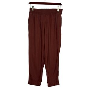 Old Navy High Rise Straight Woman's Petite XS Mauve Loose Pull On Pants